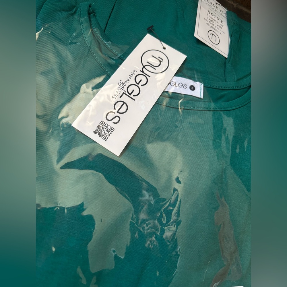 Nuggles~ Teal Green 3/4 Sleeve Tee